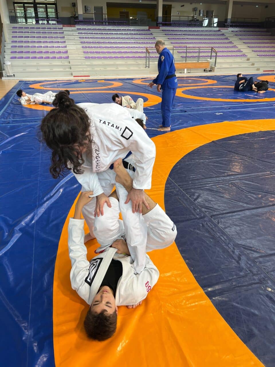 Travail de garde en kimono pendant le stage d’automne à Ceyrat